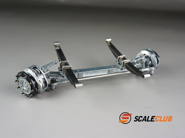 ■SCALECLUB メタル フロントアクセル ホイール・タイヤ付 ノンドライブ