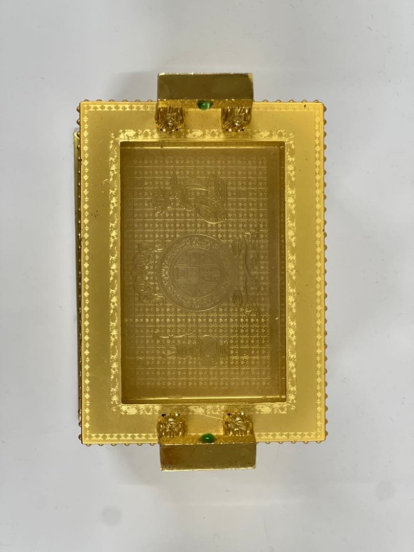 【高級美品】金属製 玉璽型インテリア装飾 置物 ゴールド 縁起物 開運 風水