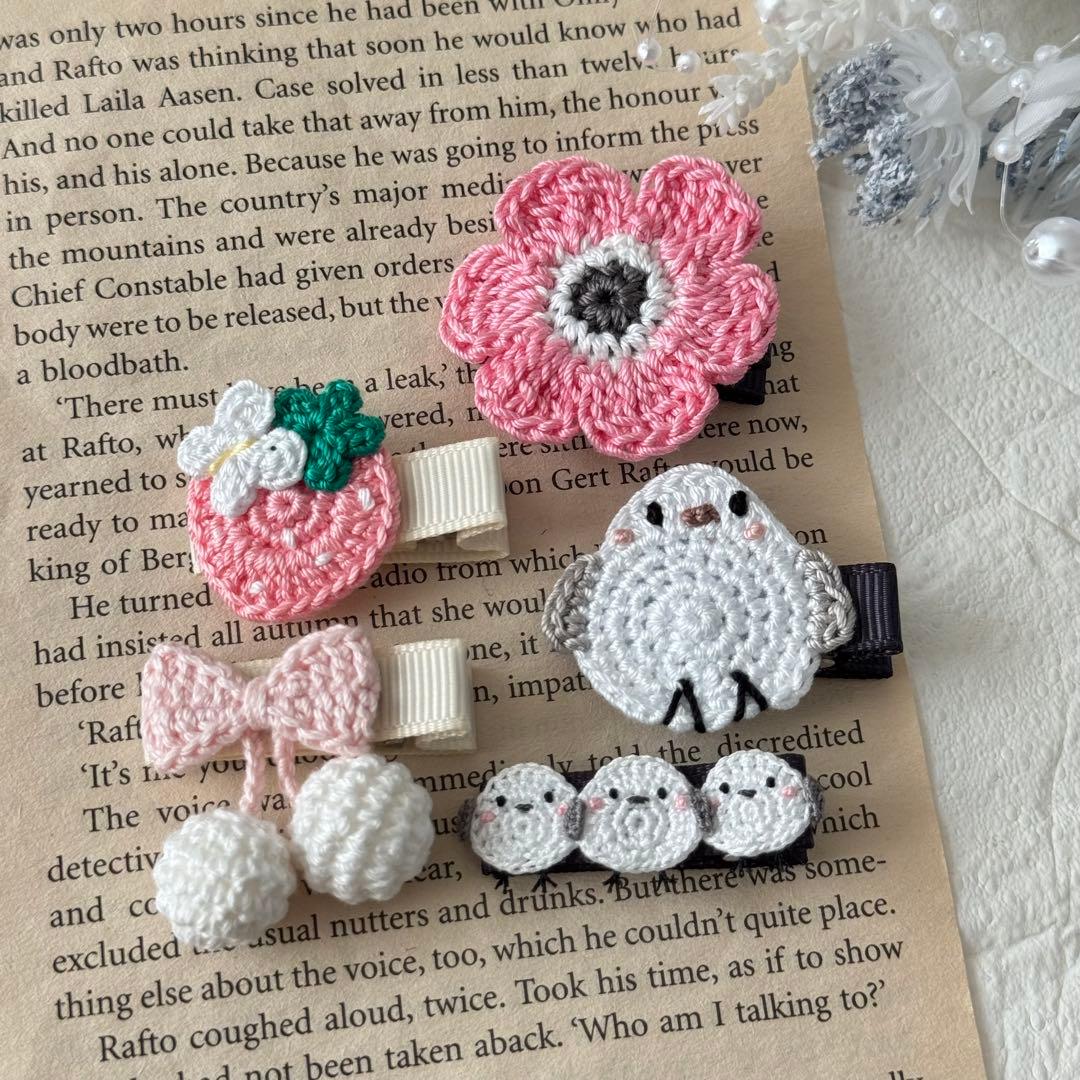 ハンドメイドベビーヘアクリップ 気まぐれ5点セット④ - メルカリ