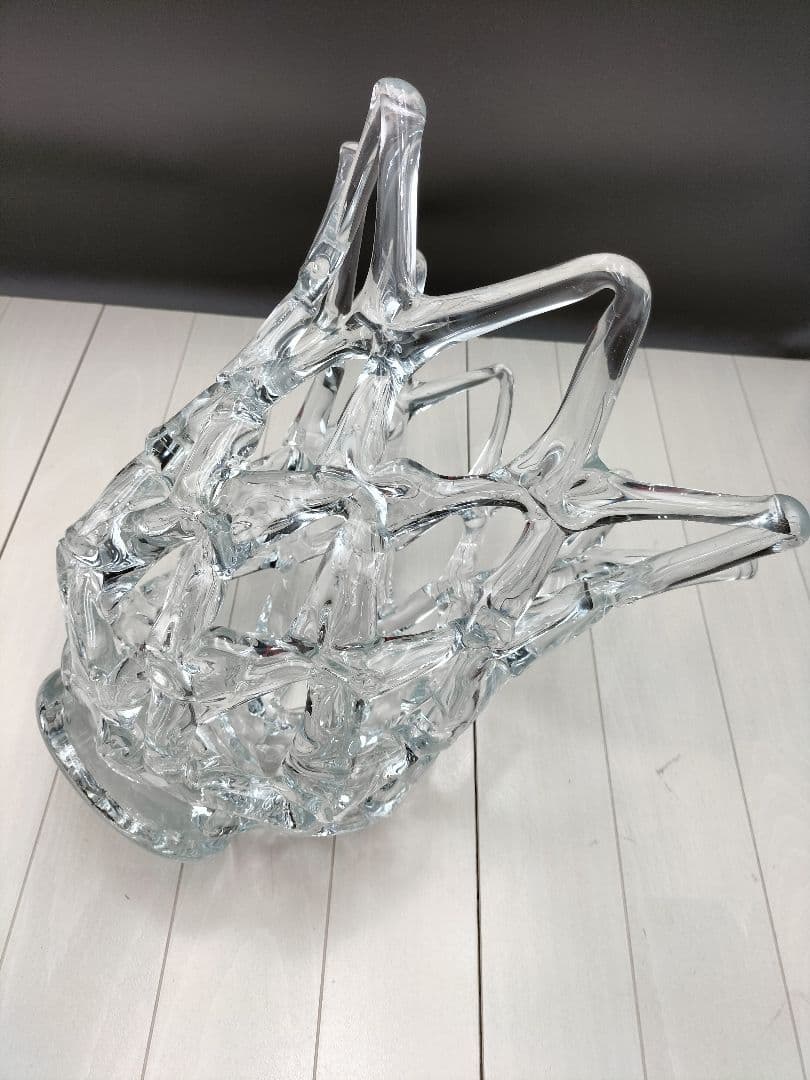 ガラスフラワーベース◇インテリア雑貨◇置物◇オブジェ◇I−2507FB20