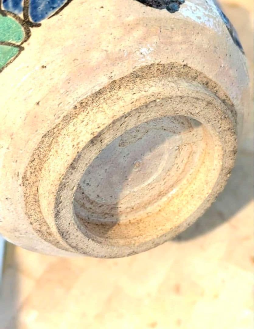 紅白椿の焼物　ボウル　約直径18cm×高さ11cm