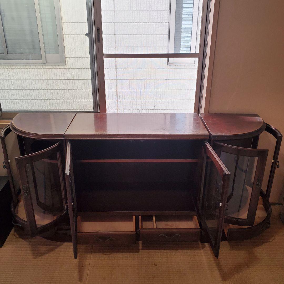 珍しい前面ガラス張りのレアなアンティー キャビネット♪