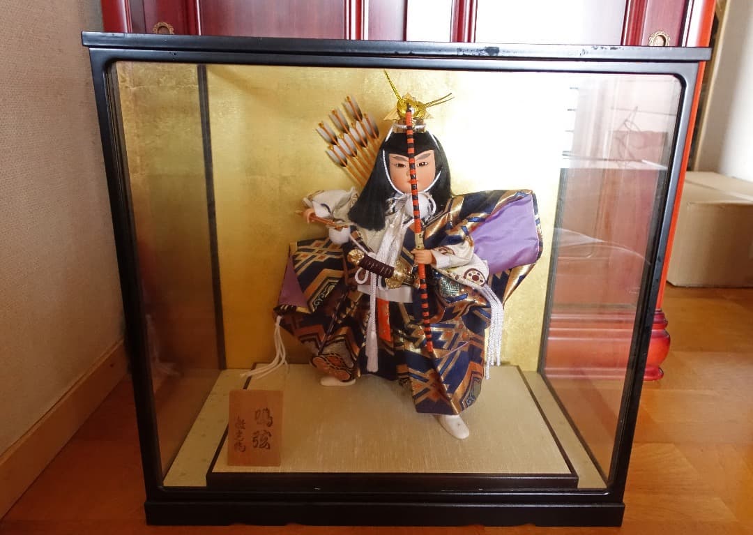 五月人形★☆鳴弦 敏光作☆★レトロアンティーク 弓 武士