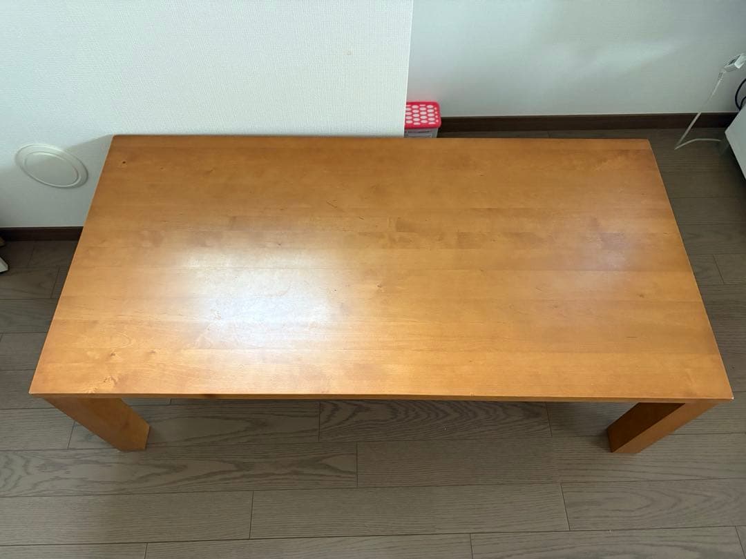 ナチュラルウッド ローテーブル　無印　120×60cm