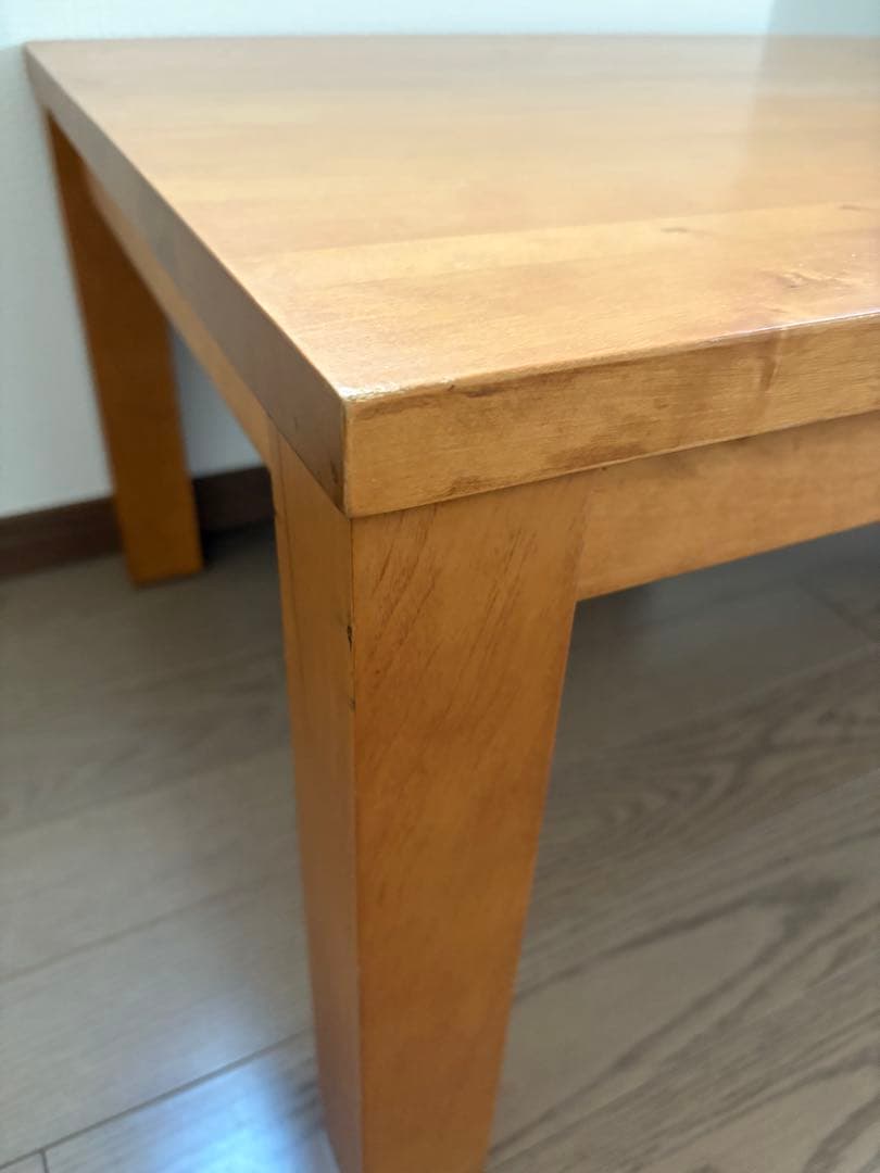 ナチュラルウッド ローテーブル　無印　120×60cm