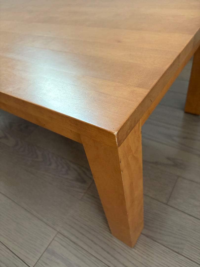 ナチュラルウッド ローテーブル　無印　120×60cm