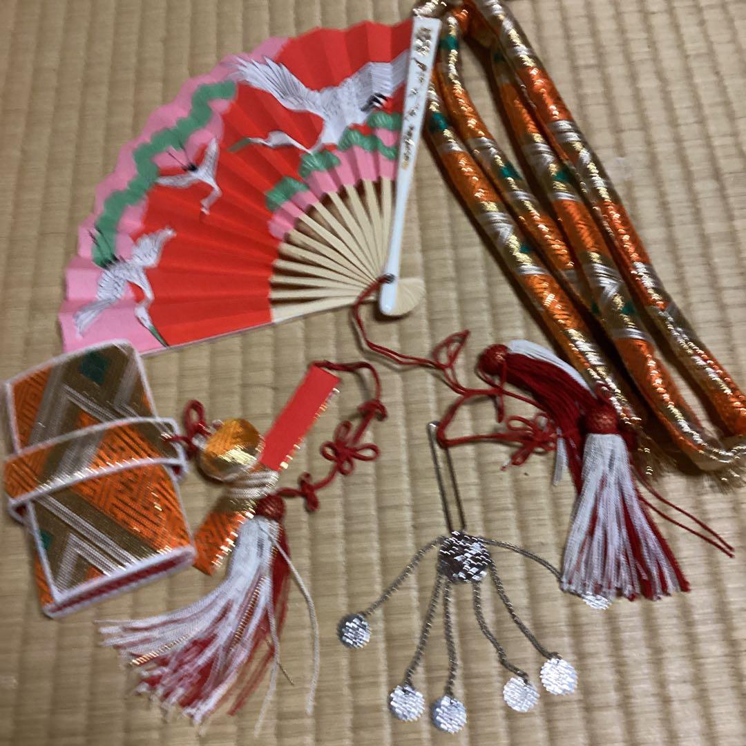 七五三　七歳用のフルセット　帯幅18、5センチ　草履21センチ