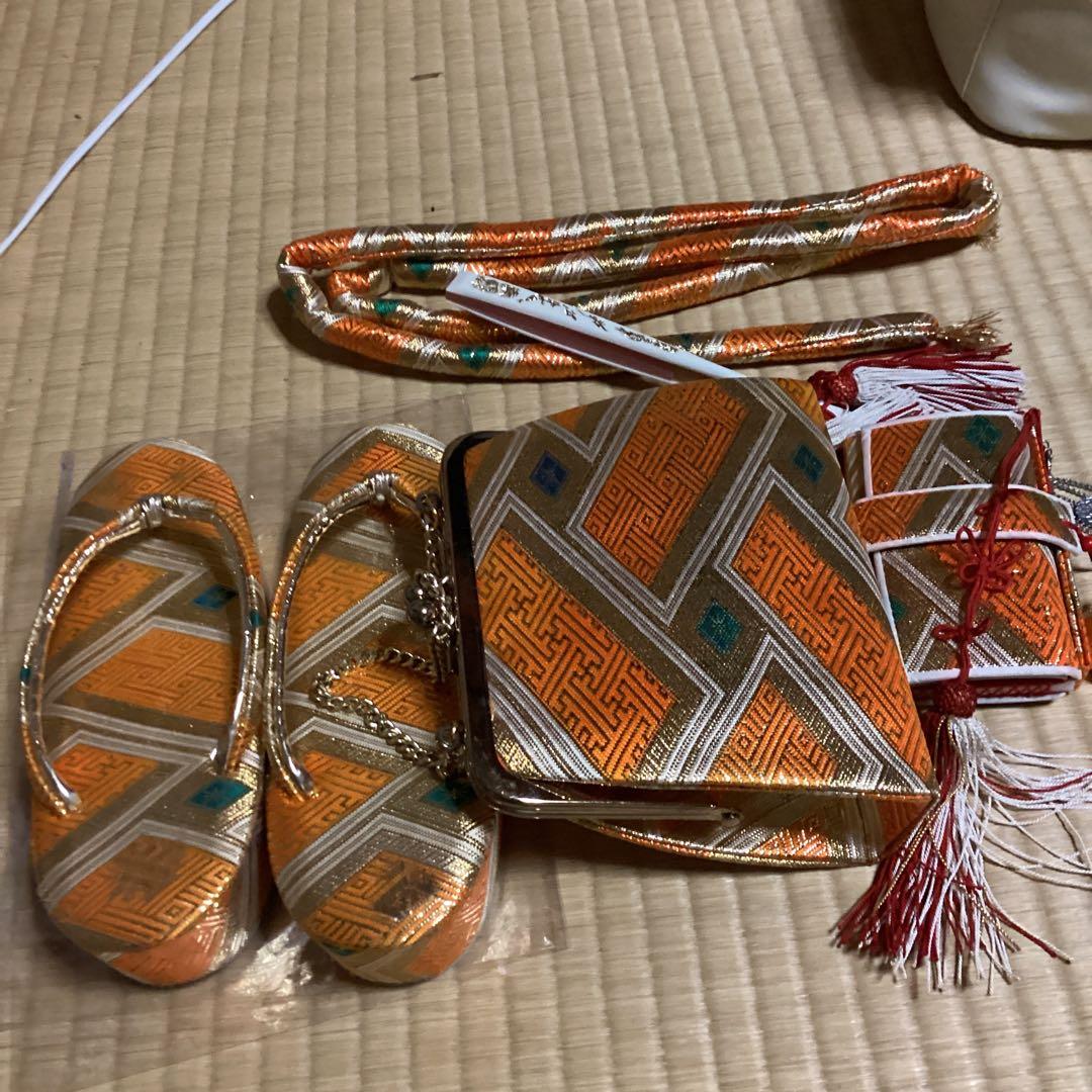 七五三　七歳用のフルセット　帯幅18、5センチ　草履21センチ