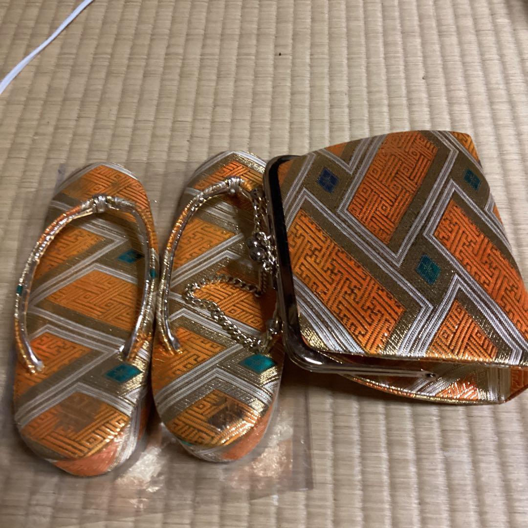 七五三　七歳用のフルセット　帯幅18、5センチ　草履21センチ