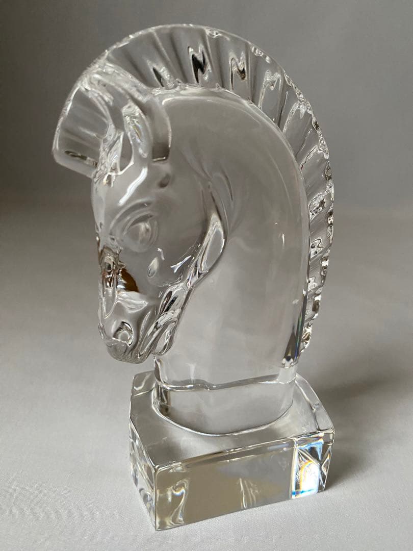 STEUBEN スチューベン　クリスタル　ナイト　ホース　馬　オブジェ　置物