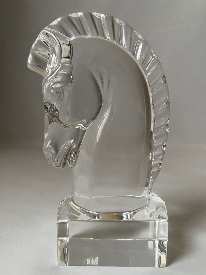 STEUBEN スチューベン　クリスタル　ナイト　ホース　馬　オブジェ　置物