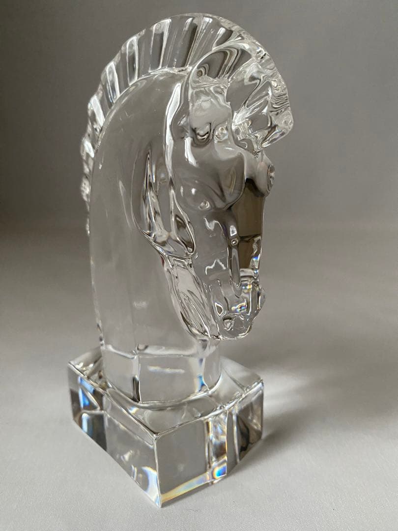 STEUBEN スチューベン　クリスタル　ナイト　ホース　馬　オブジェ　置物