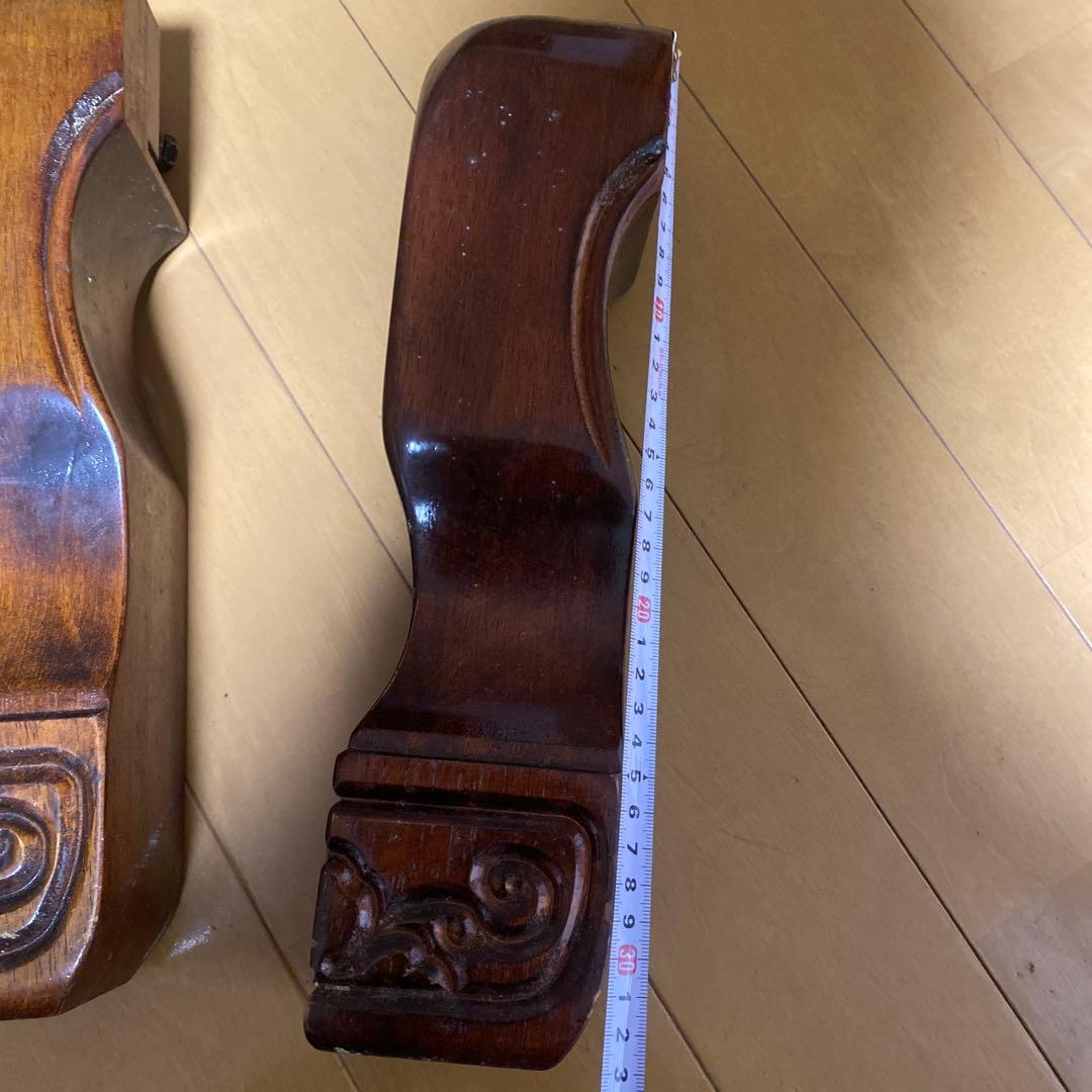 机の脚　木材　脚のみ