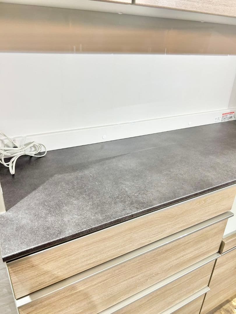 AYANO 綾野製作所 食器棚 レンジボード W1400 木目調