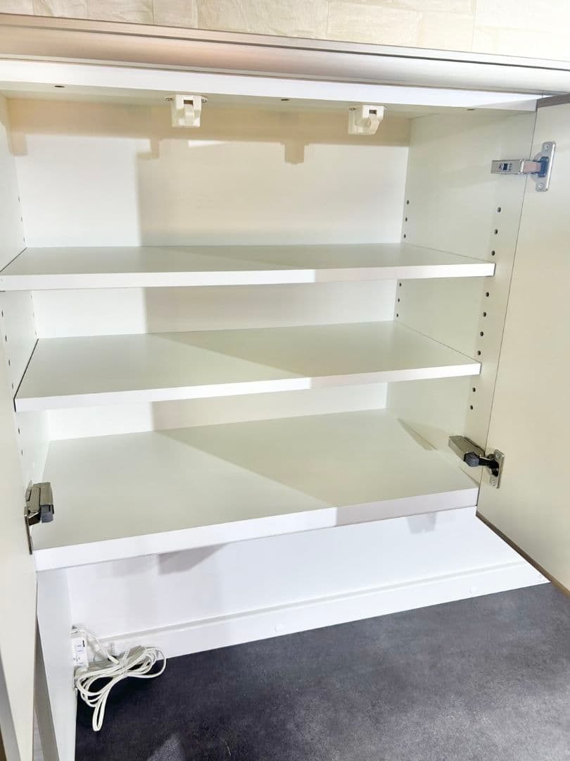 AYANO 綾野製作所 食器棚 レンジボード W1400 木目調