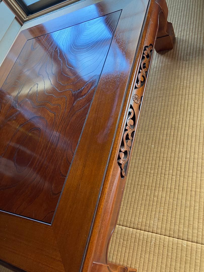 木製座卓 光沢仕上げ 90cm x 115cm - メルカリ