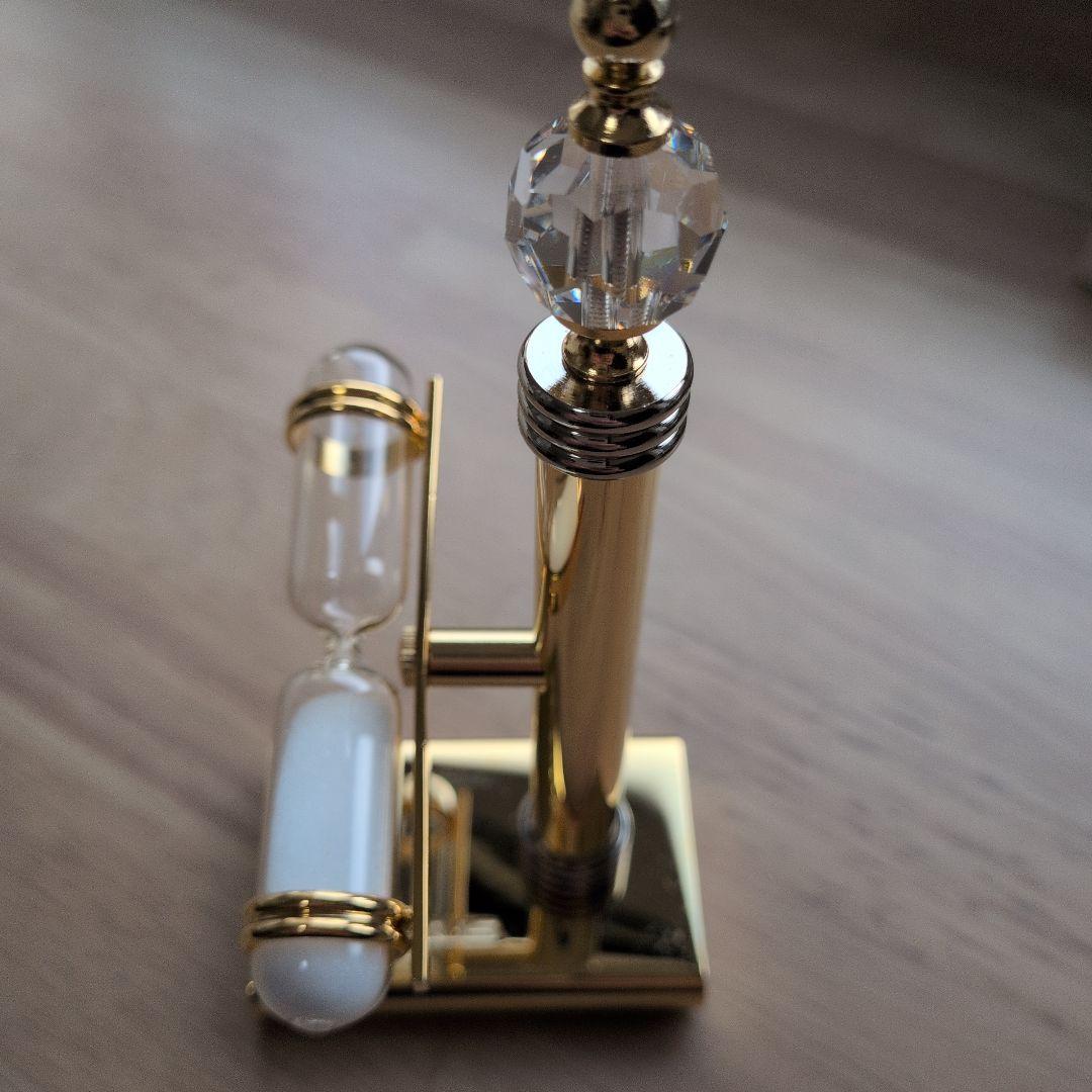 Lexus 砂時計型置時計 ゴールド