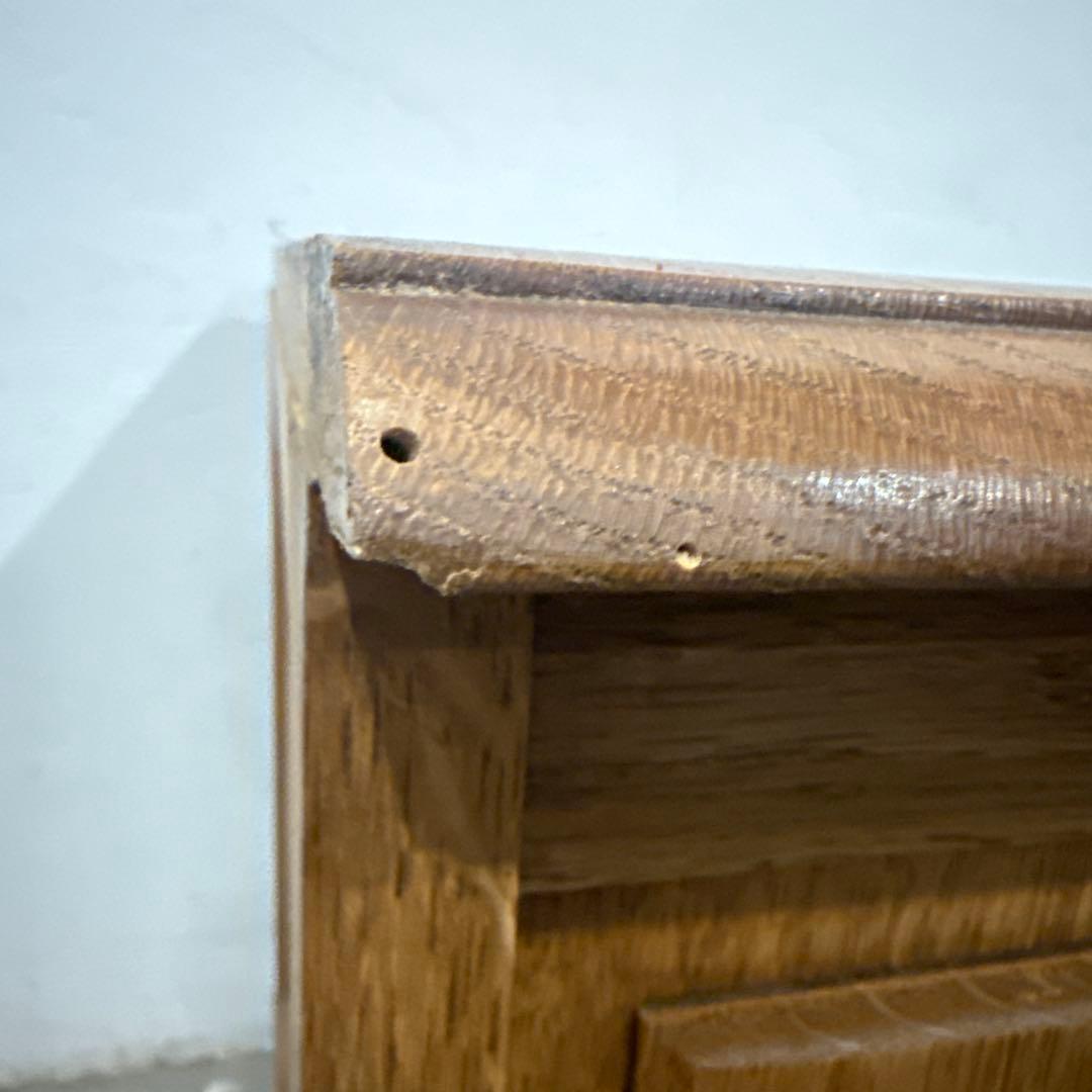 年末年始saleヴィンテージ　木製サイドテーブル　扉収納付き　1