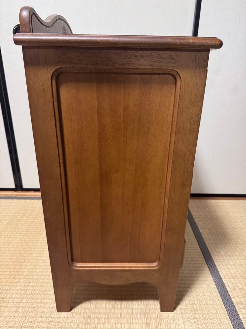 karimoku オールドカリモク キャビネット 木製ガラス扉キャビネット