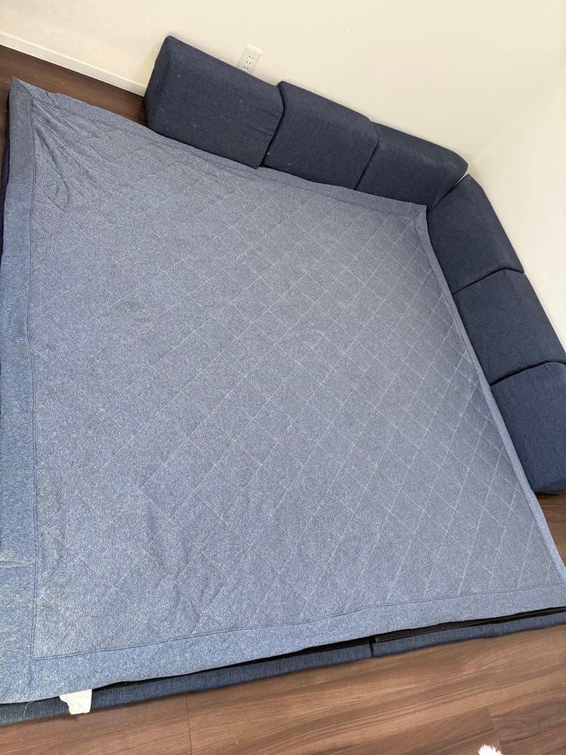 洗える 極厚 ラグマットコーナーラグマットM 190x190 ローソファー