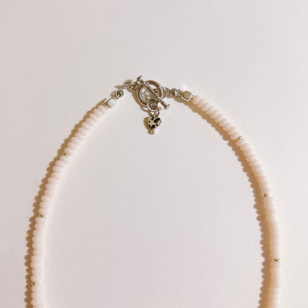 no.402／a'moureveビーズネックレス　ハンドメイド