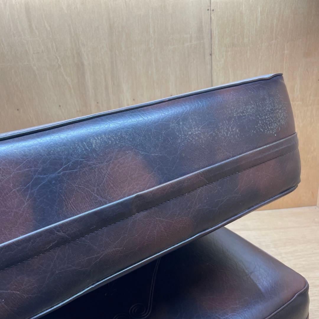 ２脚セット　1人掛けソファ　ヴィンテージ　FUJI FRIEND ダークブラウン