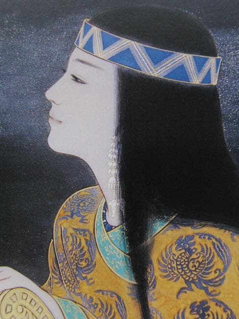 高野晴生、【銀河】、希少な大判額装用画集より、美品、日本人画家