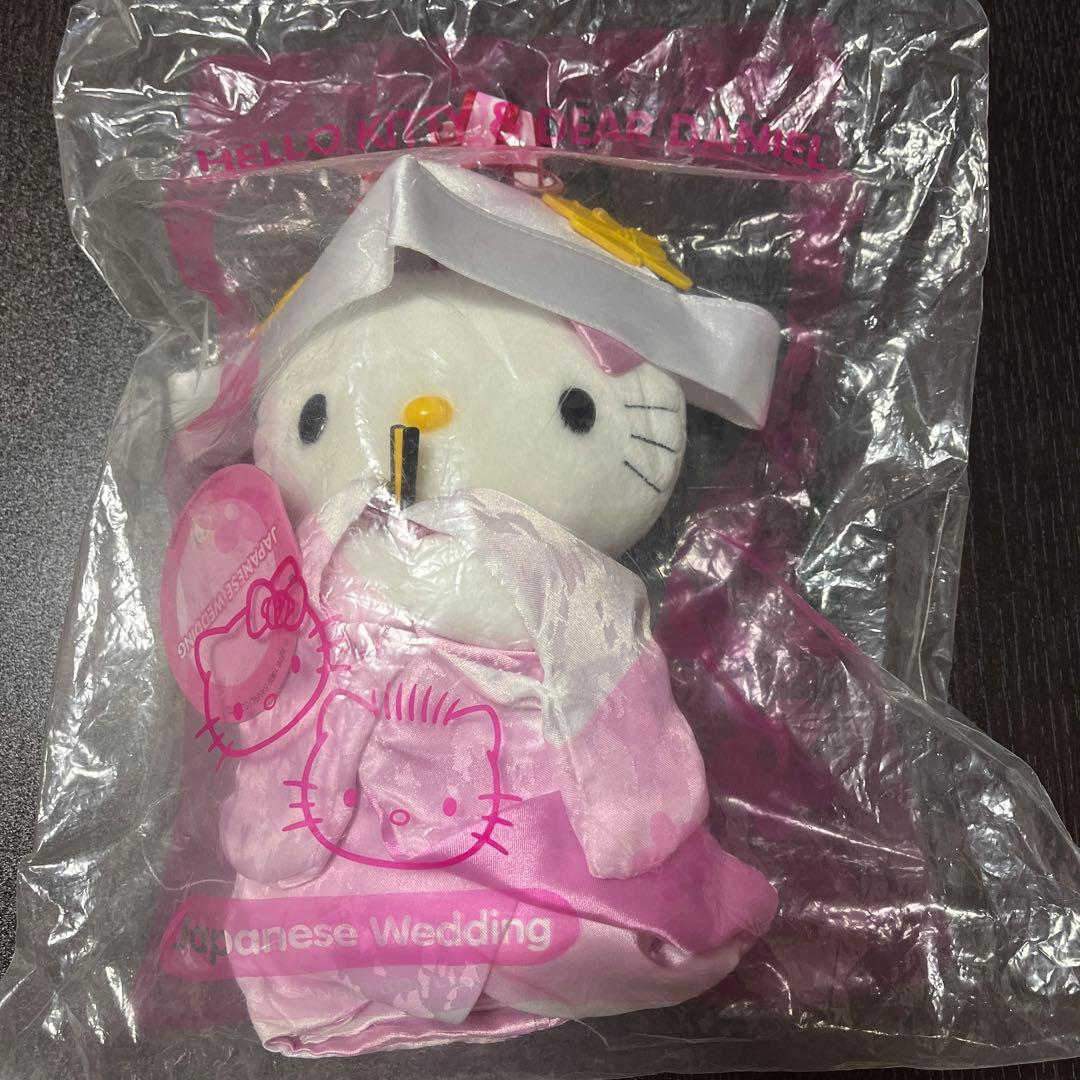 新品未開封 ハローキティ&ディアダニエル 和装ウェディング ぬいぐるみ