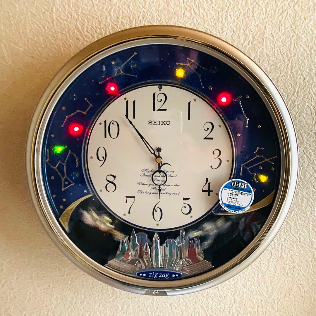 と*も様 SEIKO からくり掛け時計 AM620S 星座×天使×LEDメロディ - メルカリ