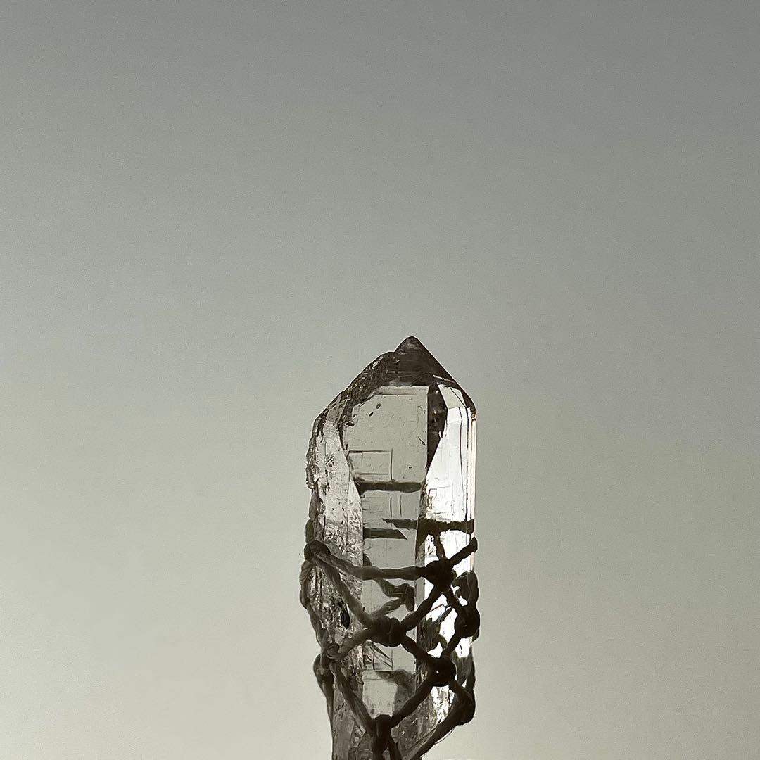 ヒマラヤ水晶 ガネッシュヒマール ＊ マクラメペンダント ネックレス ③