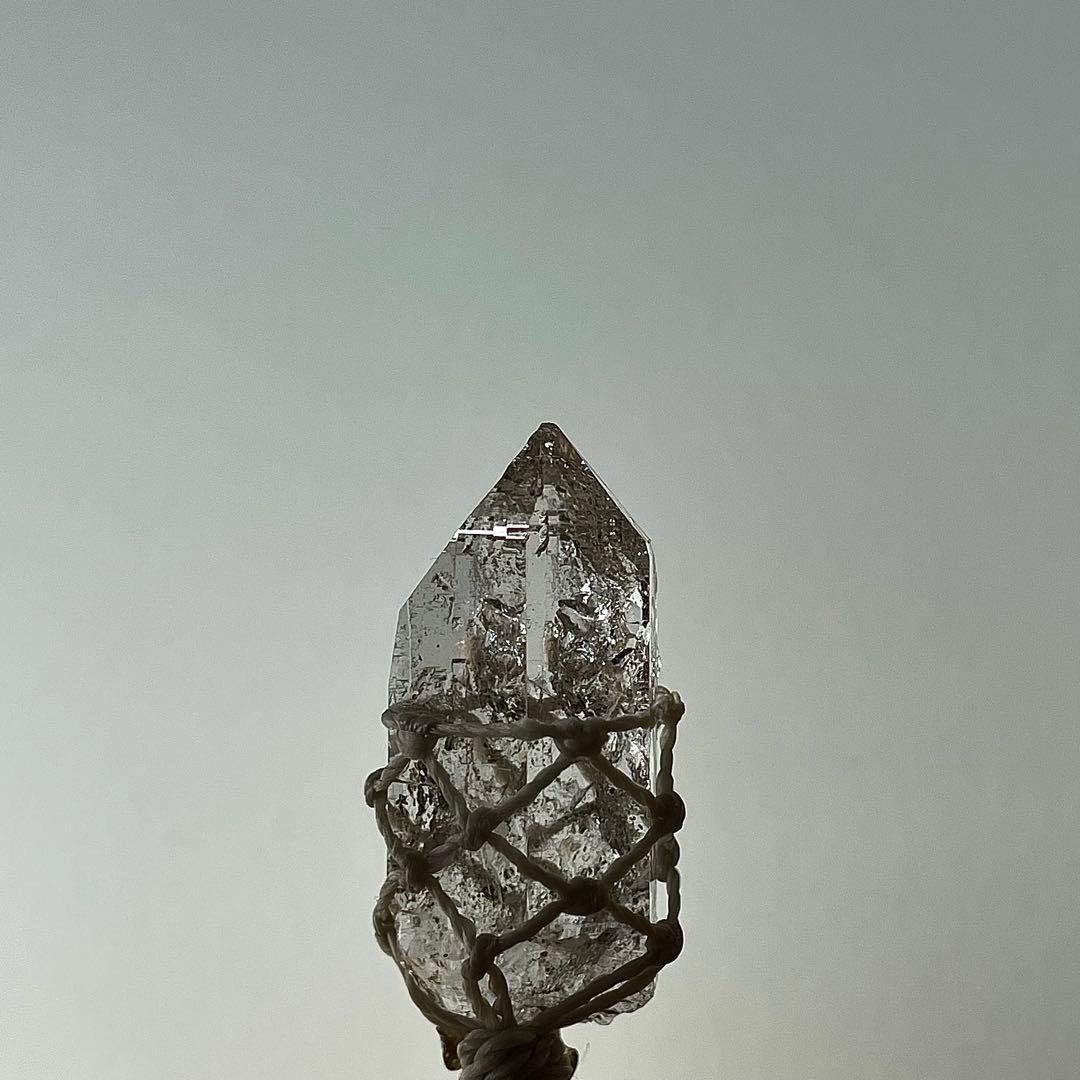 ヒマラヤ水晶 ガネッシュヒマール ＊ マクラメペンダント ネックレス ③