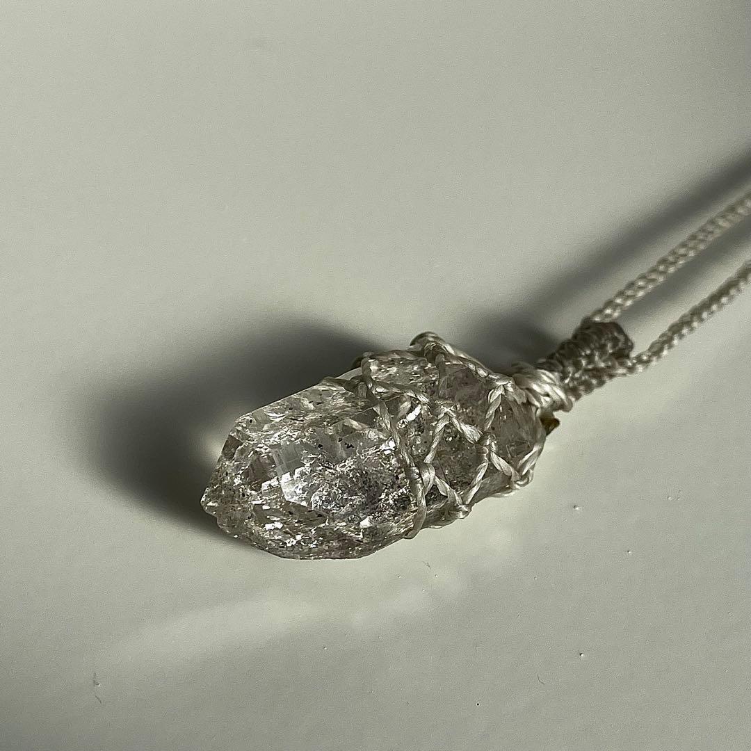 ヒマラヤ水晶 ガネッシュヒマール ＊ マクラメペンダント ネックレス ③