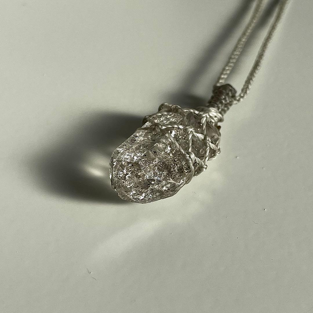 ヒマラヤ水晶 ガネッシュヒマール ＊ マクラメペンダント ネックレス ③