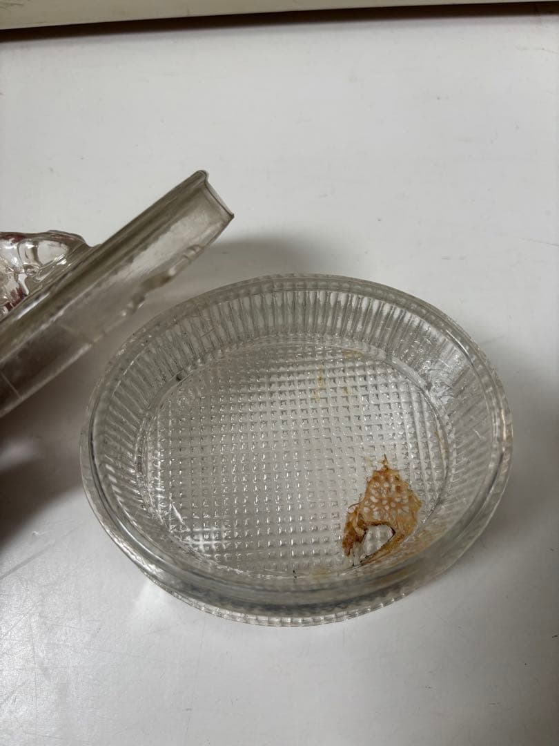 和硝子　ライオンの飾り　菓子瓶　あめや瓶　昭和レトロ　　希少