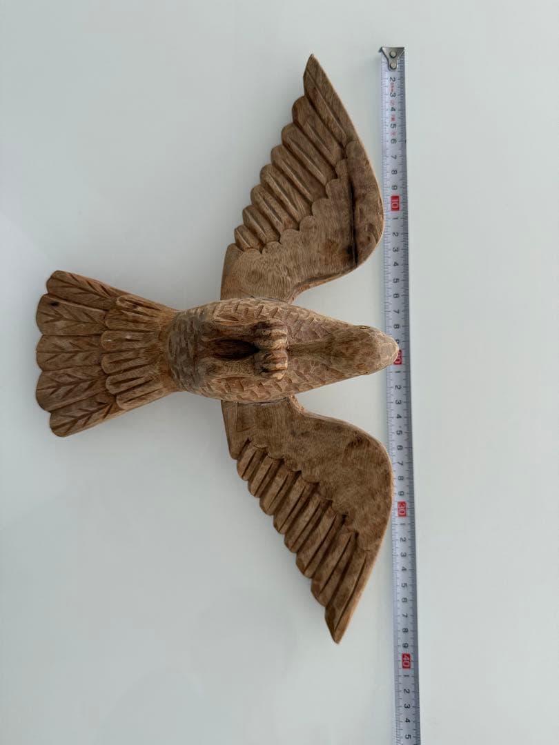マンゴーウッド　LAND 壁掛け　飛ぶ鳥の彫刻
