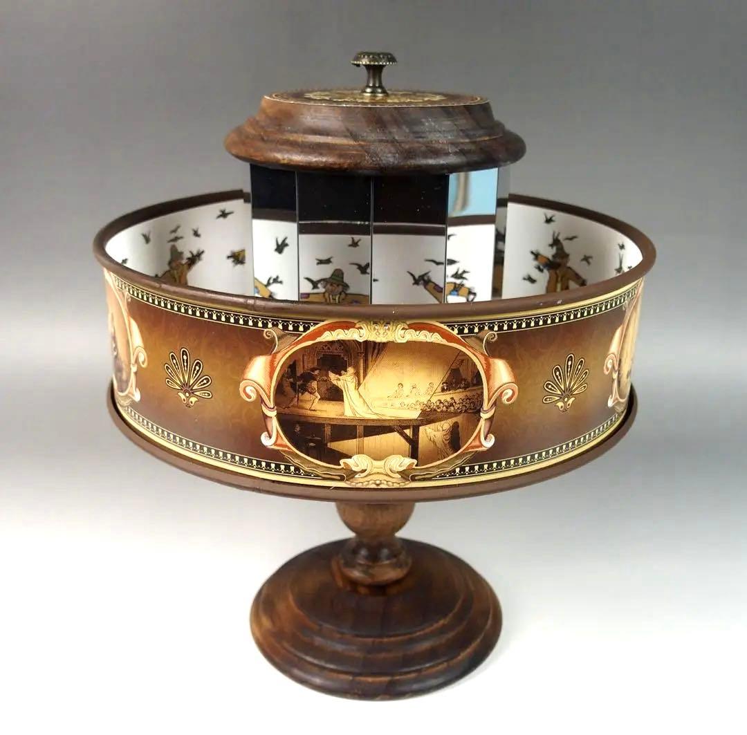 プラキシノスコープ】回転覗き絵アニメの原型 1878年発明の復刻品