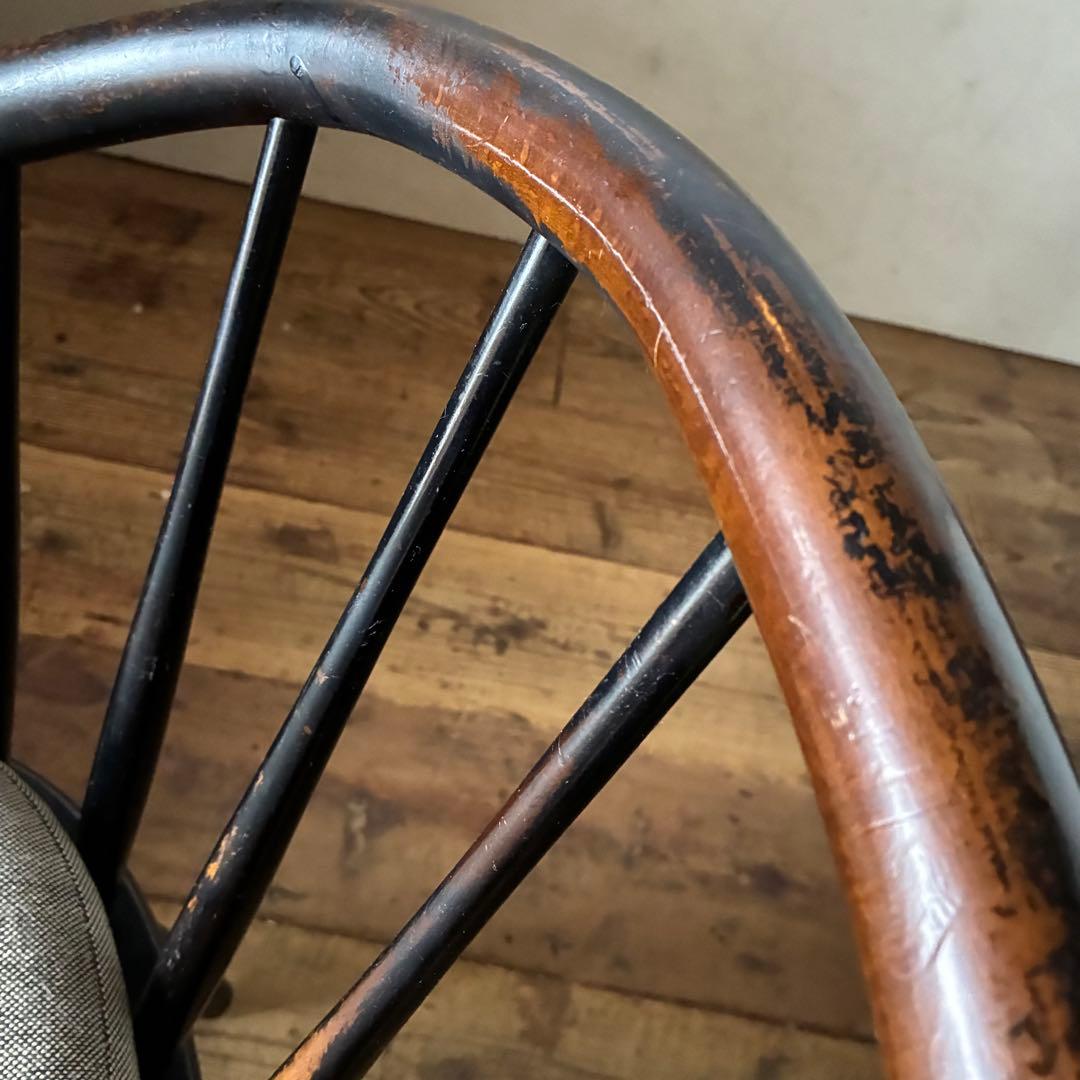 キツツキ 飛騨産業 ヴィンテージ ラウンジ イージーチェア 曲木 ウィンザー ②