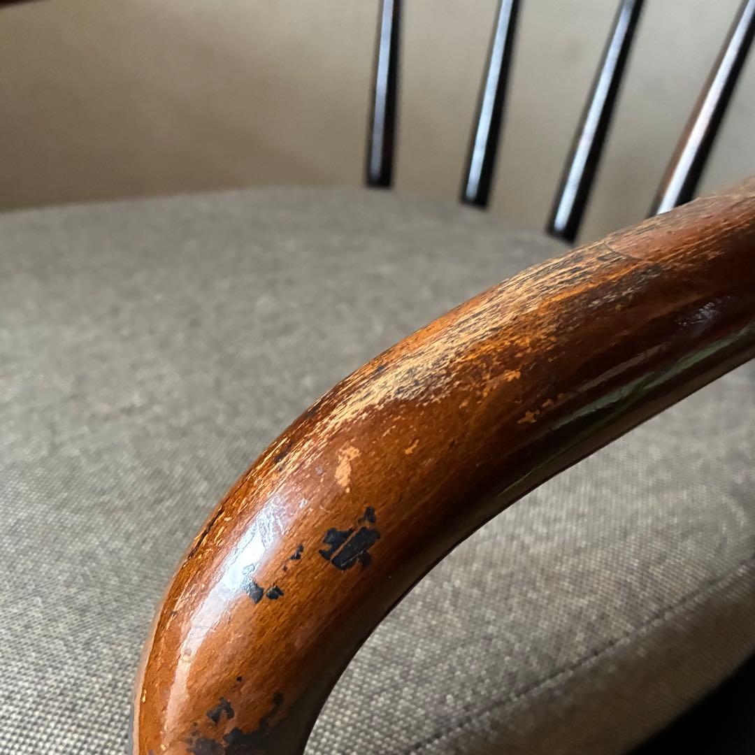 キツツキ 飛騨産業 ヴィンテージ ラウンジ イージーチェア 曲木 ウィンザー ②