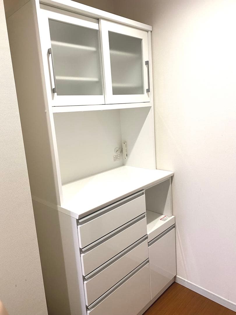 【購入価格8万円】ニトリ 食器棚 幅90cm レジューム キッチンボード 美品