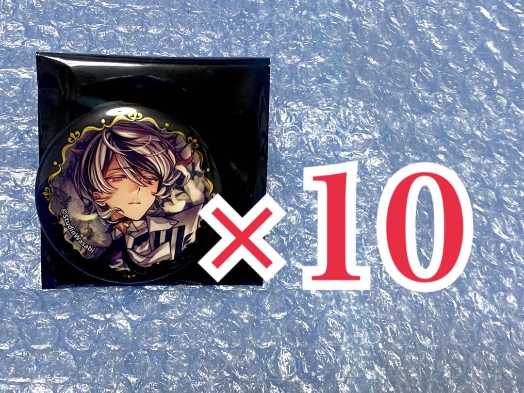 あくねこ ベリアン 4周年 箔押しキャラバッジ 缶バッジ 悪魔執事と黒い