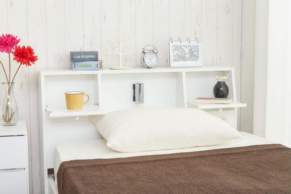 【シングル】Alloys(アロイス)引出し付ベッド +【マットレス】ナチュラル