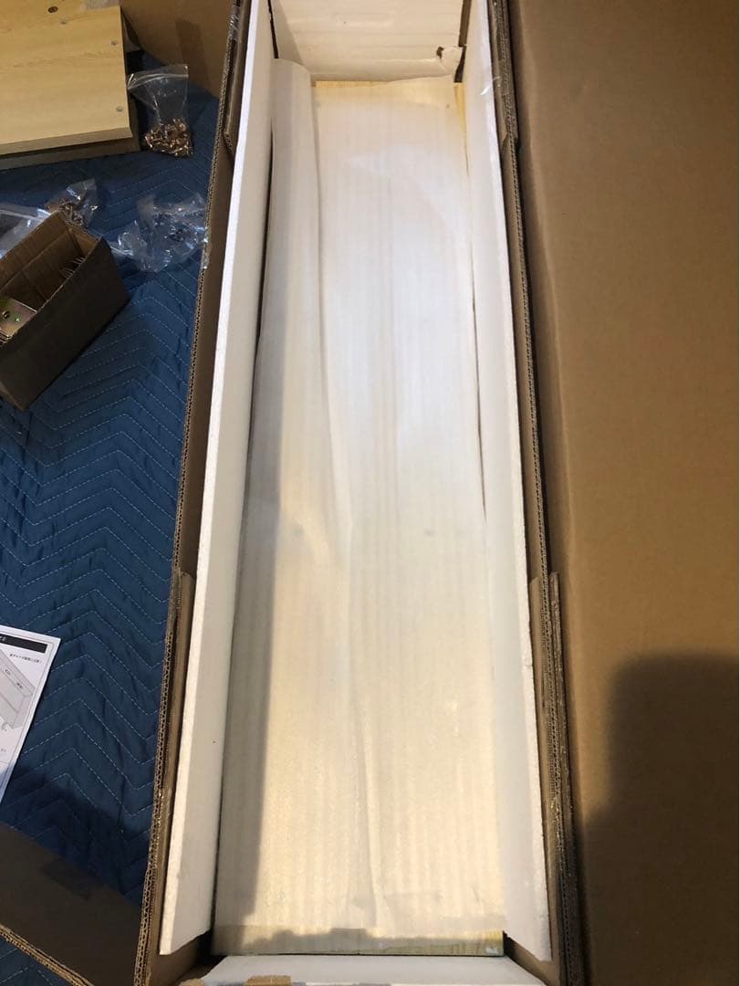 照明＆棚付き 連結ローベッド『Famite ファミーテ』ナチュラル　新品未開封