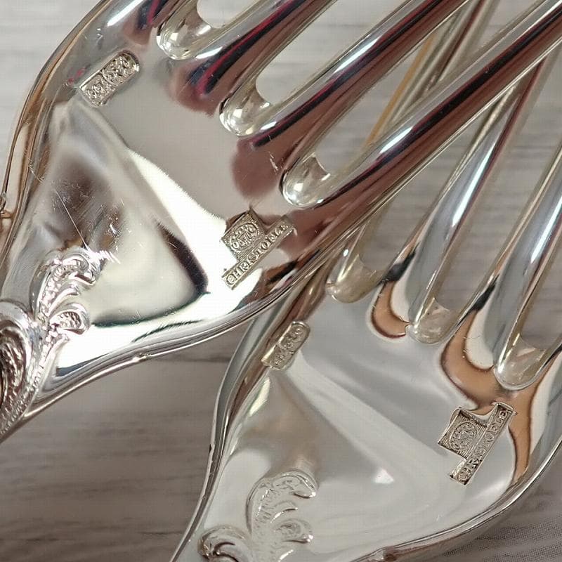 RU-6001　クリストフル　マルリー　テーブルフォーク　シルバーコーティング