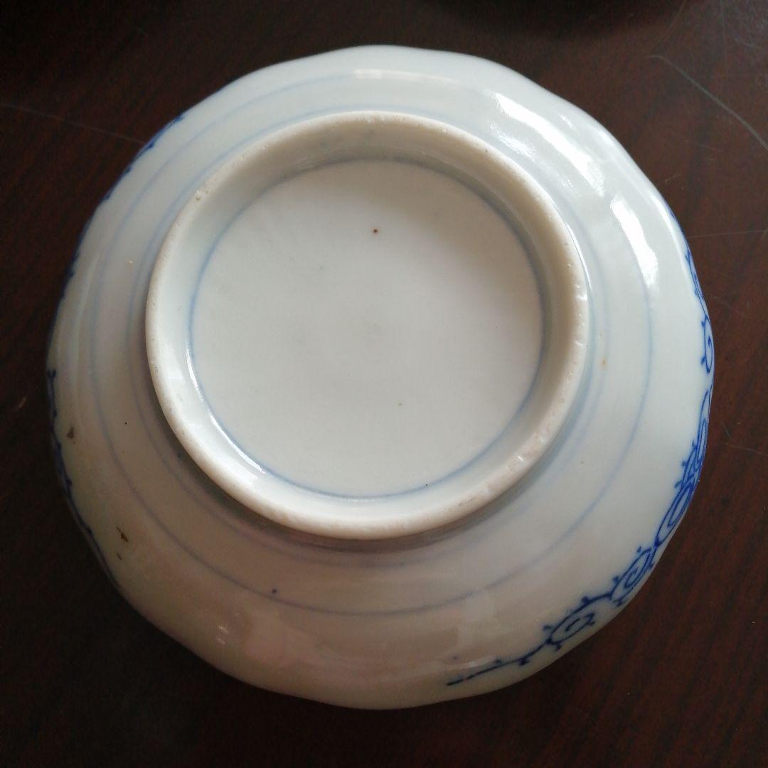 美濃焼　染付金彩錦小皿　19枚　12.4cm　大正期