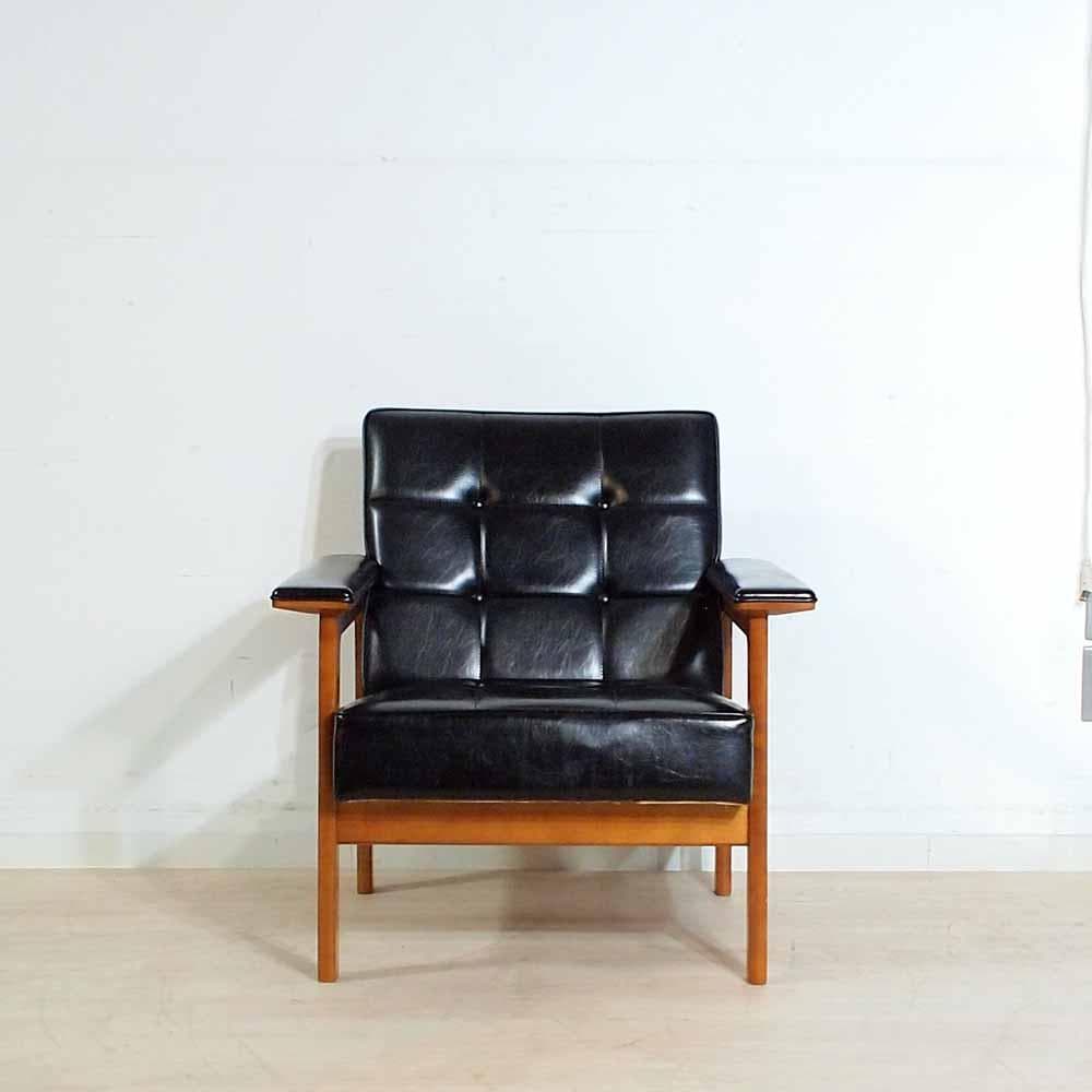 オールドカリモク シングルソファ A ワイドアーム Kチェア ZR24349