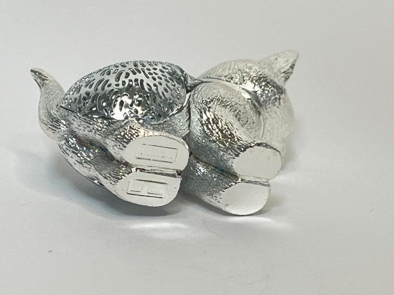 【美品】クリストフル リュミエール コレクション 猫 子猫 クリストフルシルバー