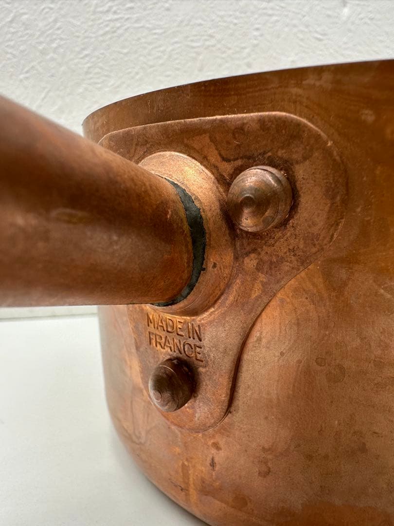 銅製 片手鍋 注ぎ口付き