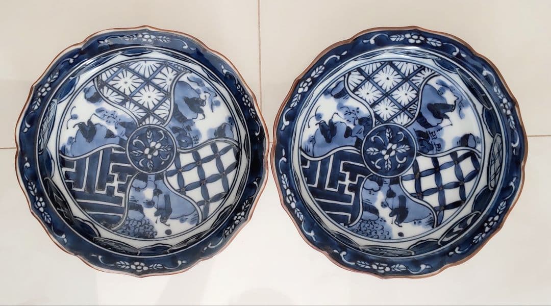 【平戸焼・三川内焼】平戸松山窯 平戸祥瑞シリーズ5点セット