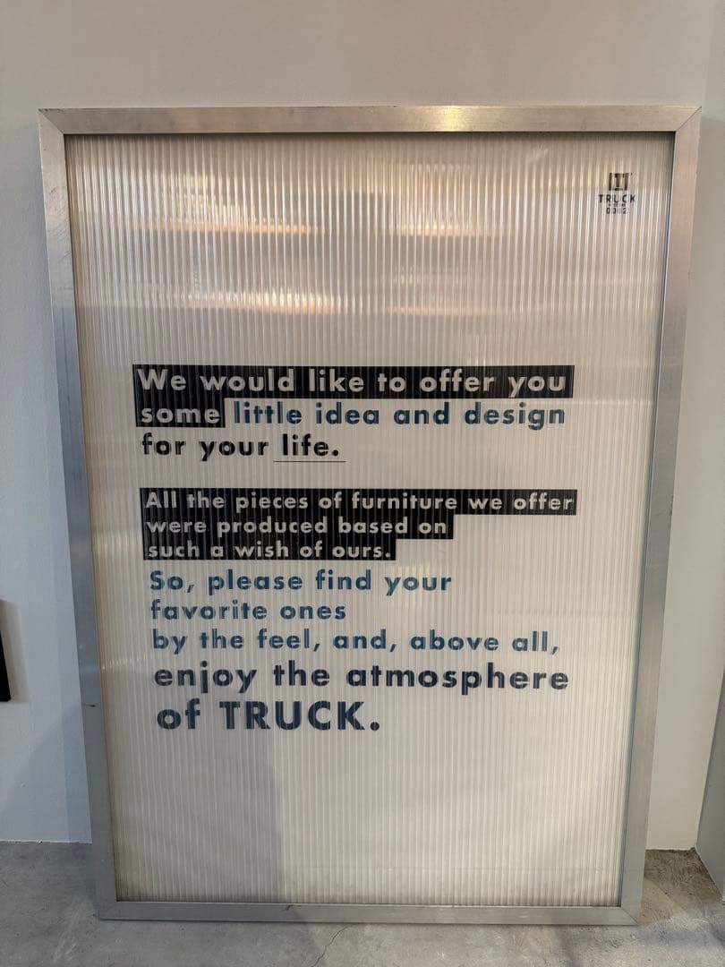 TRUCK FURNITURE トラックファニチャー　ヴィンテージポスター