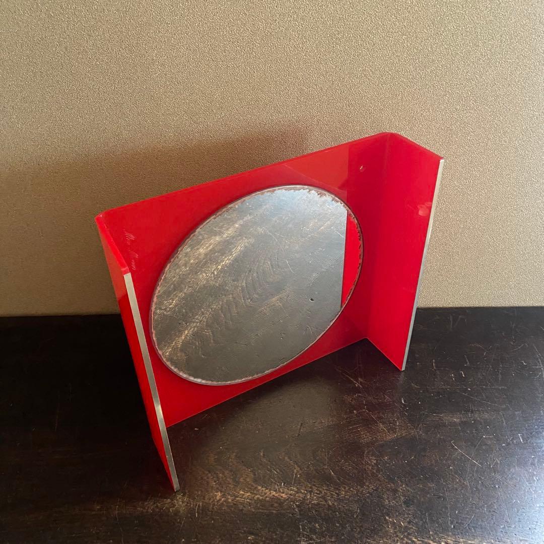 スペースエイジ　壁掛け鏡　´70s ミッドセンチュリー　希少